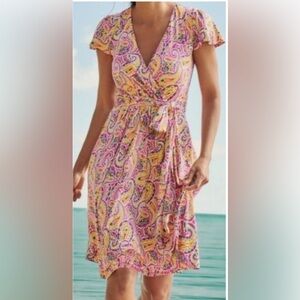 Boden Paisley Dress Womens Size 8